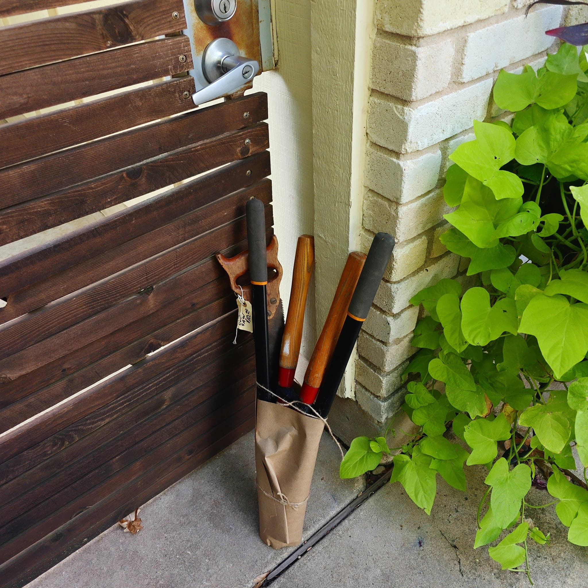 Sharpening setup at a customer location